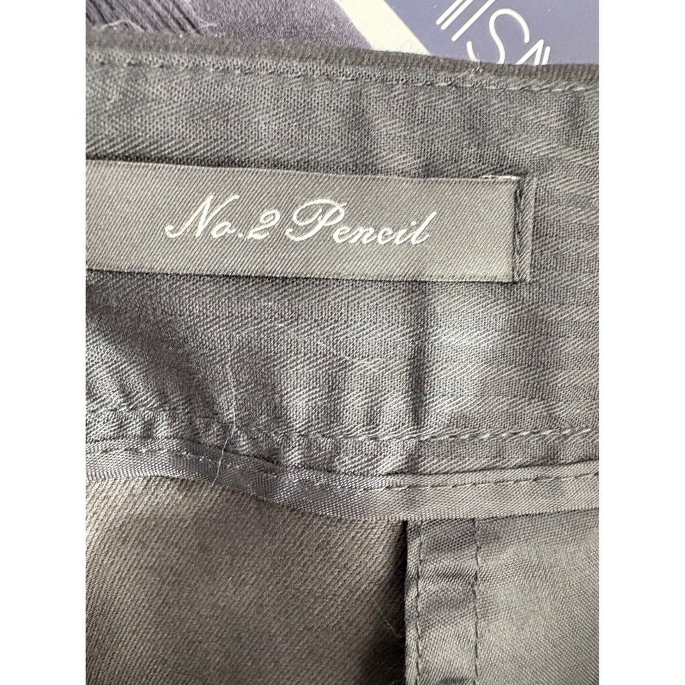 J.Crew No. 2 Pencil Skirt Black Stretch Cotton Twill Size 12 Office Wear - Picture 7 of 7